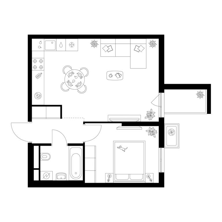 1-BD Apartment Sale, 41.8 sq. m. at Kavkazskiy Bulvar 51, Kavkazsky Boulevard, 51с3, Moscow, Russia #1 1-BD Apartment Sale, 41.8 sq. m. at Kavkazskiy Bulvar 51, Kavkazsky Boulevard, 51с3, Moscow, Russia #1