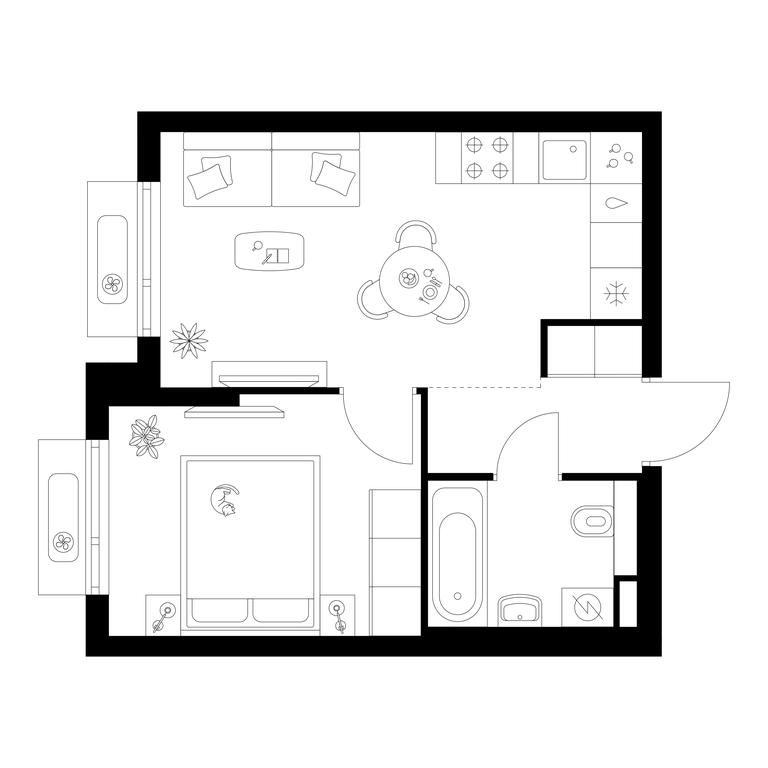 1-BD Apartment Sale, 32.7 sq. m. at Salarevo Park, Salaryevskaya Street, 8к1, Moskovskiy Settlement, Moscow, Russia #1 1-BD Apartment Sale, 32.7 sq. m. at Salarevo Park, Salaryevskaya Street, 8к1, Moskovskiy Settlement, Moscow, Russia #1