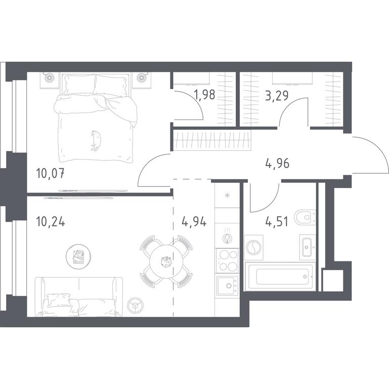 Apartment Sale, 39.99 sq. m. at Vereiskaya 41, Vereyskaya Street, 41, Moscow, Russia #1
