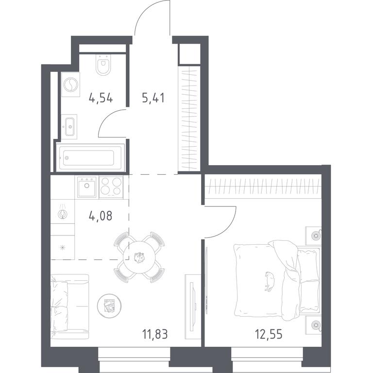 Apartment Sale, 38.41平方米 at Vereiskaya 41, Vereyskaya Street, 41, Moscow, Russia #1 Apartment Sale, 38.41平方米 at Vereiskaya 41, Vereyskaya Street, 41, Moscow, Russia #1