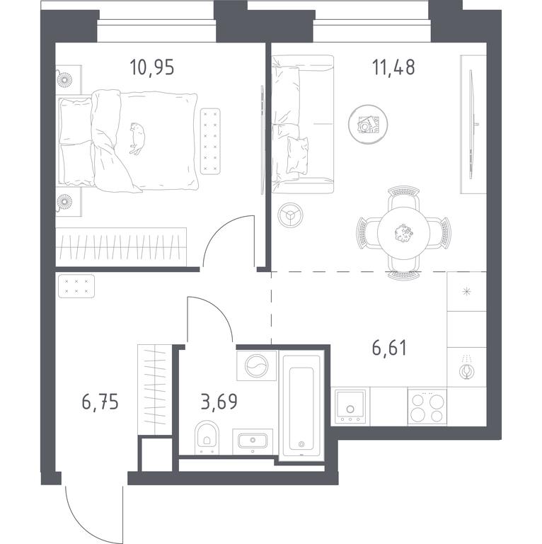 Apartment Sale, 39.48 sq. m. at Vereiskaya 41, Vereyskaya Street, 41, Moscow, Russia #1 Apartment Sale, 39.48 sq. m. at Vereiskaya 41, Vereyskaya Street, 41, Moscow, Russia #1