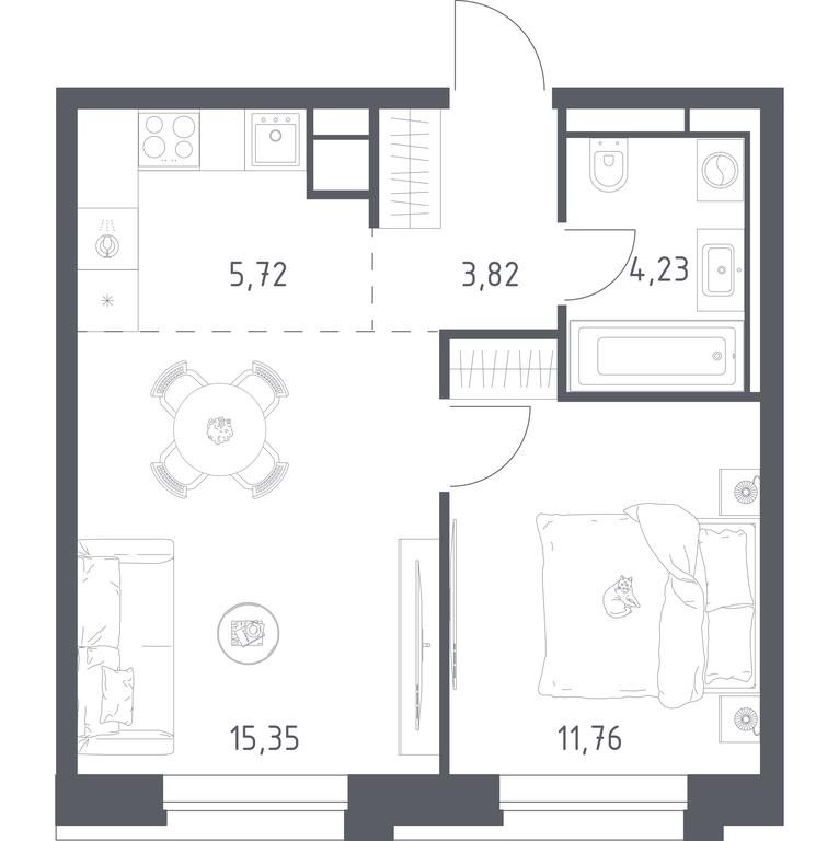 Apartment Sale, 40.88 sq. m. at Vereiskaya 41, Vereyskaya Street, 41, Moscow, Russia #1