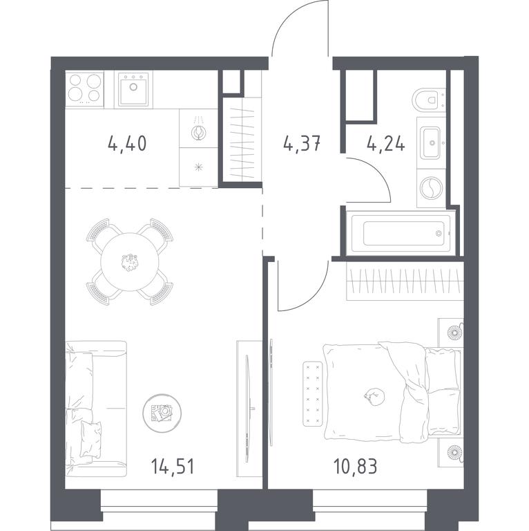 Apartment Sale, 38.35 sq. m. at Vereiskaya 41, Vereyskaya Street, 41, Moscow, Russia #1 Apartment Sale, 38.35 sq. m. at Vereiskaya 41, Vereyskaya Street, 41, Moscow, Russia #1