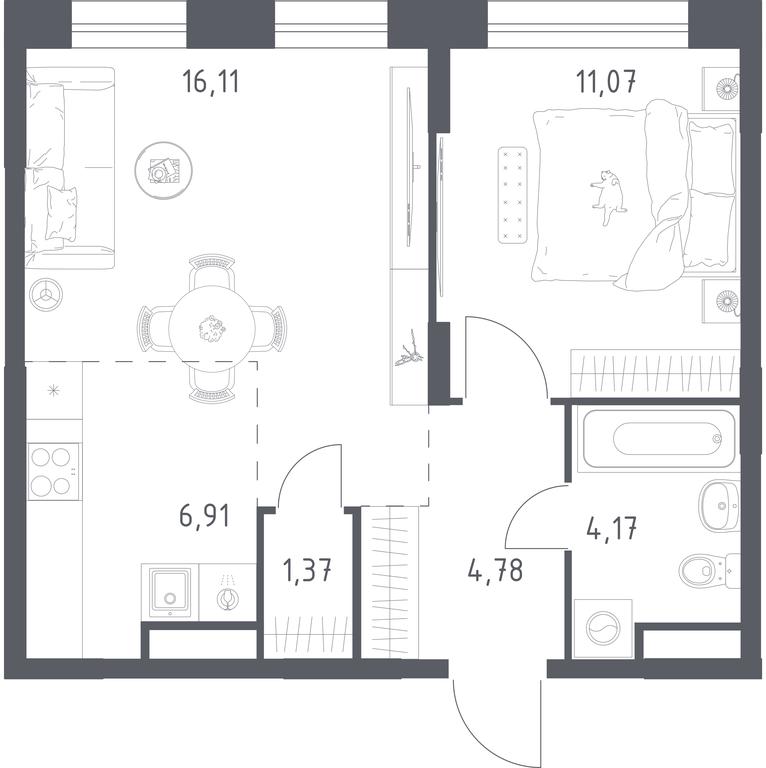 Apartment Sale, 44.41 sq. m. at Novograd Pavlino, Kosinskoye shosse, 2, Novoye Pavlino Microdistrict, Balashikha, Moscow Region, Russia #1 Apartment Sale, 44.41 sq. m. at Novograd Pavlino, Kosinskoye shosse, 2, Novoye Pavlino Microdistrict, Balashikha, Moscow Region, Russia #1