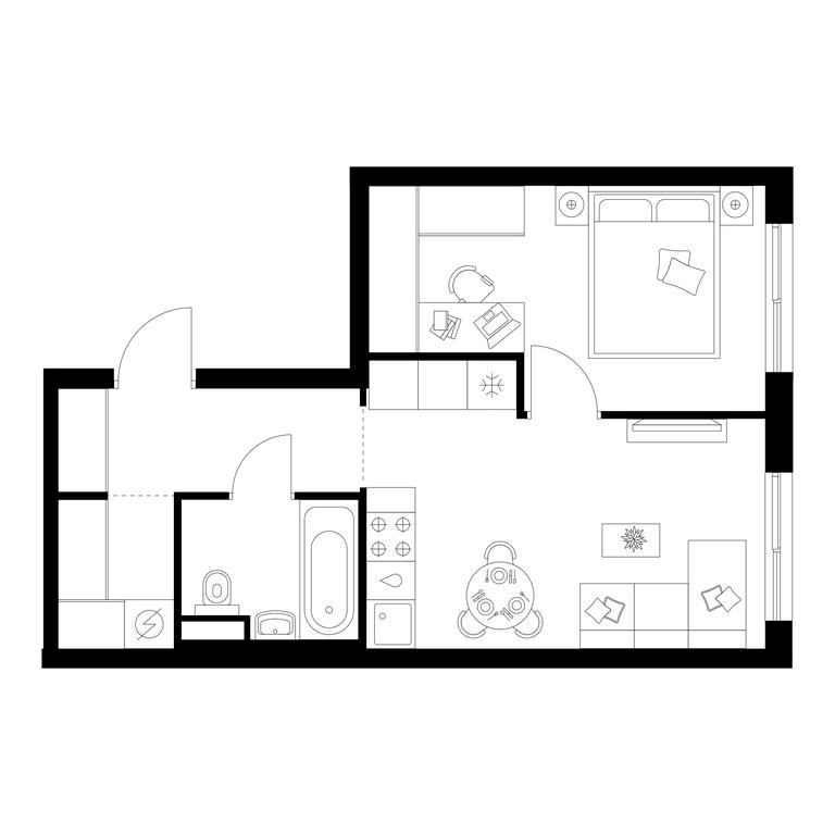 1-BD Apartment Sale, 37.3 sq. m. at Matveevskiy Park, Ochakovskoye Highway, вл3с11, Moscow, Russia #1 1-BD Apartment Sale, 37.3 sq. m. at Matveevskiy Park, Ochakovskoye Highway, вл3с11, Moscow, Russia #1