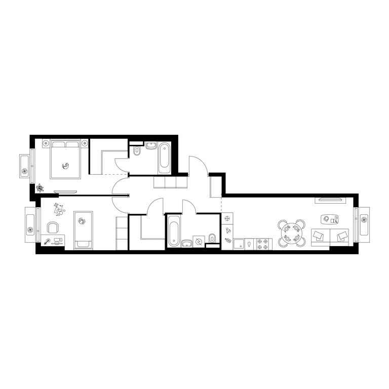 2-BD Apartment Sale, 63.23平方米 at Ilinskie Luga, Zapovednaya Street, 1, posyolok Ilyinskoye-Usovo, Krasnogorsk City District, Moscow Region, Russia #1 2-BD Apartment Sale, 63.23平方米 at Ilinskie Luga, Zapovednaya Street, 1, posyolok Ilyinskoye-Usovo, Krasnogorsk City District, Moscow Region, Russia #1