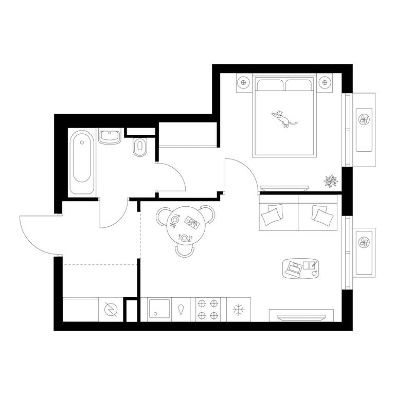 1-BD Apartment Sale, 35.12 sq. m. at Ilinskie Luga, Zapovednaya Street, 1, posyolok Ilyinskoye-Usovo, Krasnogorsk City District, Moscow Region, Russia #1 1-BD Apartment Sale, 35.12 sq. m. at Ilinskie Luga, Zapovednaya Street, 1, posyolok Ilyinskoye-Usovo, Krasnogorsk City District, Moscow Region, Russia #1