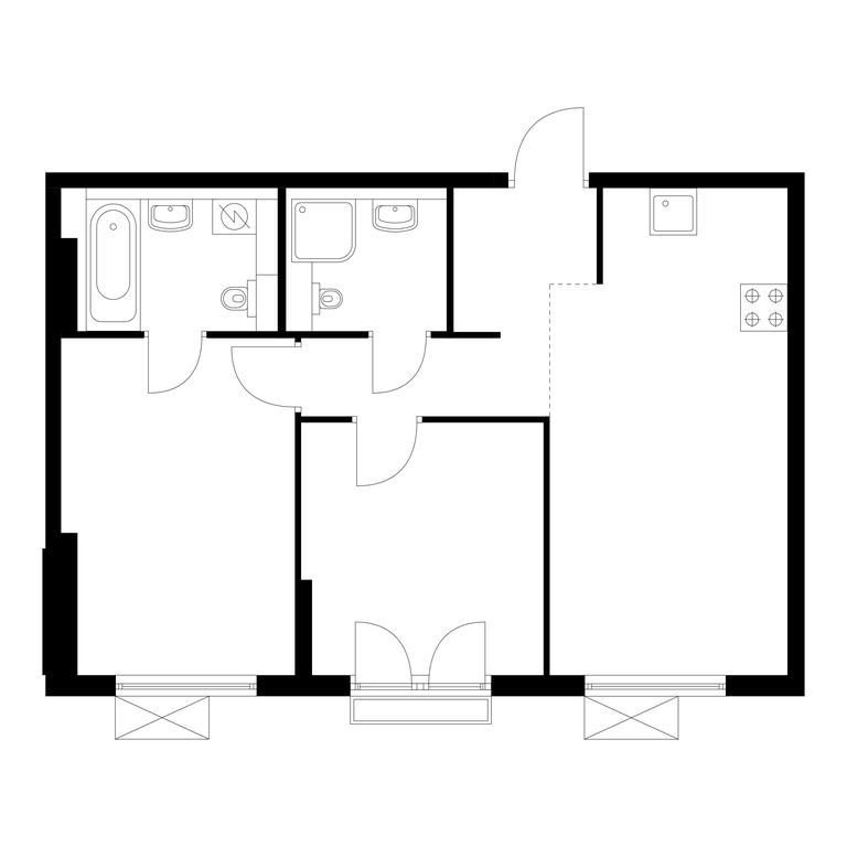 2-BD Apartment Sale, 53.6平方米 at Ilinskie Luga, Zapovednaya Street, 1, posyolok Ilyinskoye-Usovo, Krasnogorsk City District, Moscow Region, Russia #1 2-BD Apartment Sale, 53.6平方米 at Ilinskie Luga, Zapovednaya Street, 1, posyolok Ilyinskoye-Usovo, Krasnogorsk City District, Moscow Region, Russia #1