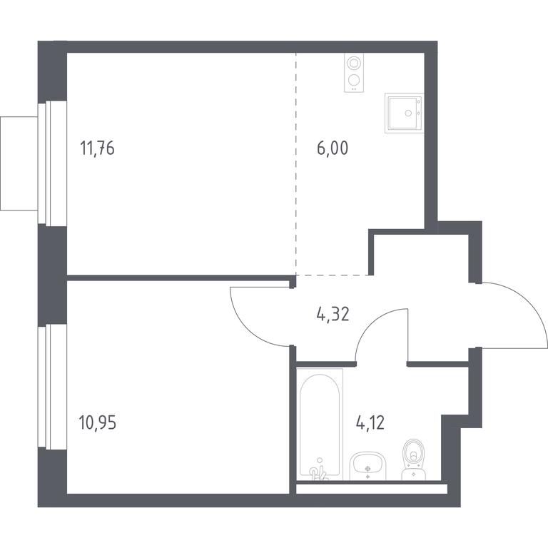 Apartment Sale, 37.15 sq. m. at Novoe Vidnoe, Kalinovka Village, Leninskiy City District, Moscow Region, Russia #1 Apartment Sale, 37.15 sq. m. at Novoe Vidnoe, Kalinovka Village, Leninskiy City District, Moscow Region, Russia #1