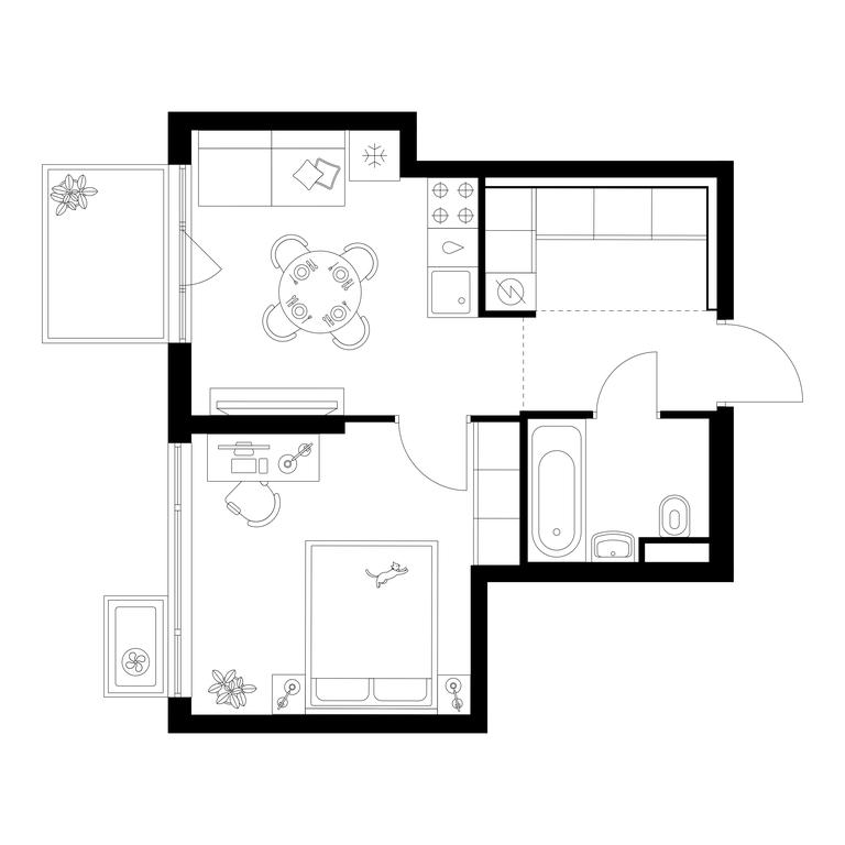 1-BD Apartment Sale, 34.2平方米 at Kavkazskiy Bulvar 51, Kavkazsky Boulevard, 51с3, Moscow, Russia #1 1-BD Apartment Sale, 34.2平方米 at Kavkazskiy Bulvar 51, Kavkazsky Boulevard, 51с3, Moscow, Russia #1