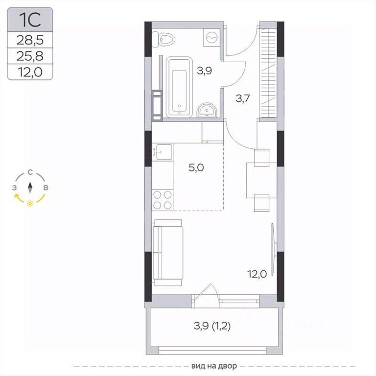 Apartment Sale, 25.8平方米 at Pirogovskaya Rivera, Tsentralnaya Street, Pirogovo Village, Mytishi Urban District, Moscow Region, Russia #2 Apartment Sale, 25.8平方米 at Pirogovskaya Rivera, Tsentralnaya Street, Pirogovo Village, Mytishi Urban District, Moscow Region, Russia #2