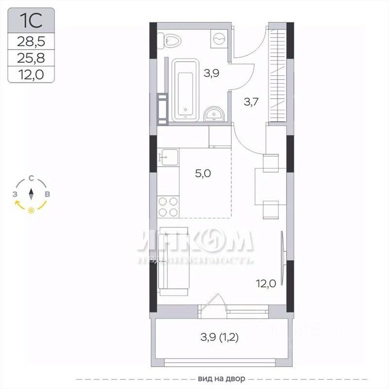 Apartment Sale, 25.8平方米 at Pirogovskaya Rivera, Tsentralnaya Street, Pirogovo Village, Mytishi Urban District, Moscow Region, Russia #1 Apartment Sale, 25.8平方米 at Pirogovskaya Rivera, Tsentralnaya Street, Pirogovo Village, Mytishi Urban District, Moscow Region, Russia #1