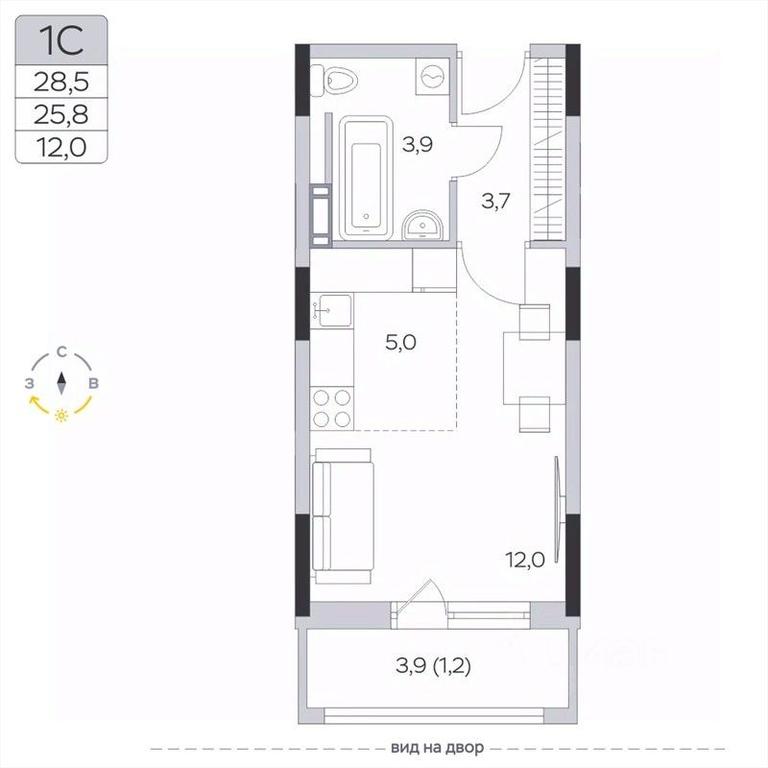 Apartment Sale, 25.8平方米 at Pirogovskaya Rivera, Tsentralnaya Street, Pirogovo Village, Mytishi Urban District, Moscow Region, Russia #2 Apartment Sale, 25.8平方米 at Pirogovskaya Rivera, Tsentralnaya Street, Pirogovo Village, Mytishi Urban District, Moscow Region, Russia #2