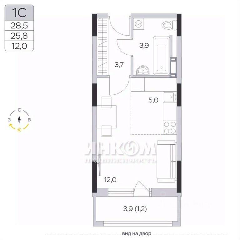 Apartment Sale, 25.9 sq. m. at Pirogovskaya Rivera, Tsentralnaya Street, Pirogovo Village, Mytishi Urban District, Moscow Region, Russia #1 Apartment Sale, 25.9 sq. m. at Pirogovskaya Rivera, Tsentralnaya Street, Pirogovo Village, Mytishi Urban District, Moscow Region, Russia #1