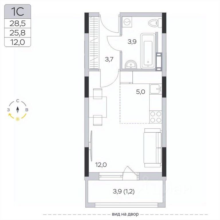 Apartment Sale, 25.9 sq. m. at Pirogovskaya Rivera, Tsentralnaya Street, Pirogovo Village, Mytishi Urban District, Moscow Region, Russia #2 Apartment Sale, 25.9 sq. m. at Pirogovskaya Rivera, Tsentralnaya Street, Pirogovo Village, Mytishi Urban District, Moscow Region, Russia #2