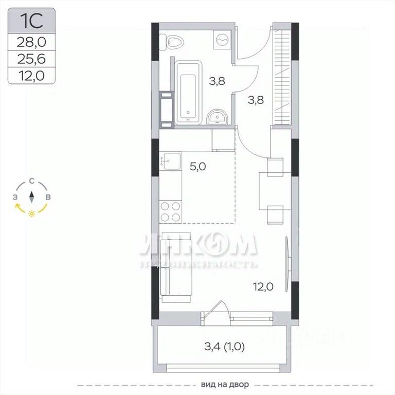 Apartment Sale, 25.5 sq. m. at Pirogovskaya Rivera, Tsentralnaya Street, Pirogovo Village, Mytishi Urban District, Moscow Region, Russia #1 Apartment Sale, 25.5 sq. m. at Pirogovskaya Rivera, Tsentralnaya Street, Pirogovo Village, Mytishi Urban District, Moscow Region, Russia #1