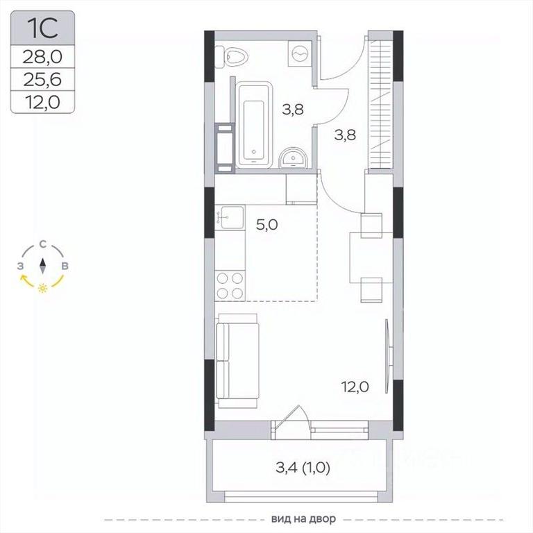 Apartment Sale, 25.5 sq. m. at Pirogovskaya Rivera, Tsentralnaya Street, Pirogovo Village, Mytishi Urban District, Moscow Region, Russia #2 Apartment Sale, 25.5 sq. m. at Pirogovskaya Rivera, Tsentralnaya Street, Pirogovo Village, Mytishi Urban District, Moscow Region, Russia #2