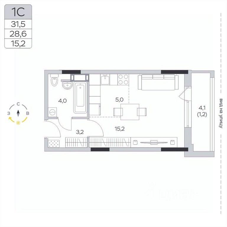 Apartment Sale, 28.7平方米 at Pirogovskaya Rivera, Tsentralnaya Street, Pirogovo Village, Mytishi Urban District, Moscow Region, Russia #2 Apartment Sale, 28.7平方米 at Pirogovskaya Rivera, Tsentralnaya Street, Pirogovo Village, Mytishi Urban District, Moscow Region, Russia #2