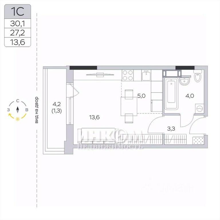 Apartment Sale, 27.3平方米 at Pirogovskaya Rivera, Tsentralnaya Street, Pirogovo Village, Mytishi Urban District, Moscow Region, Russia #1 Apartment Sale, 27.3平方米 at Pirogovskaya Rivera, Tsentralnaya Street, Pirogovo Village, Mytishi Urban District, Moscow Region, Russia #1