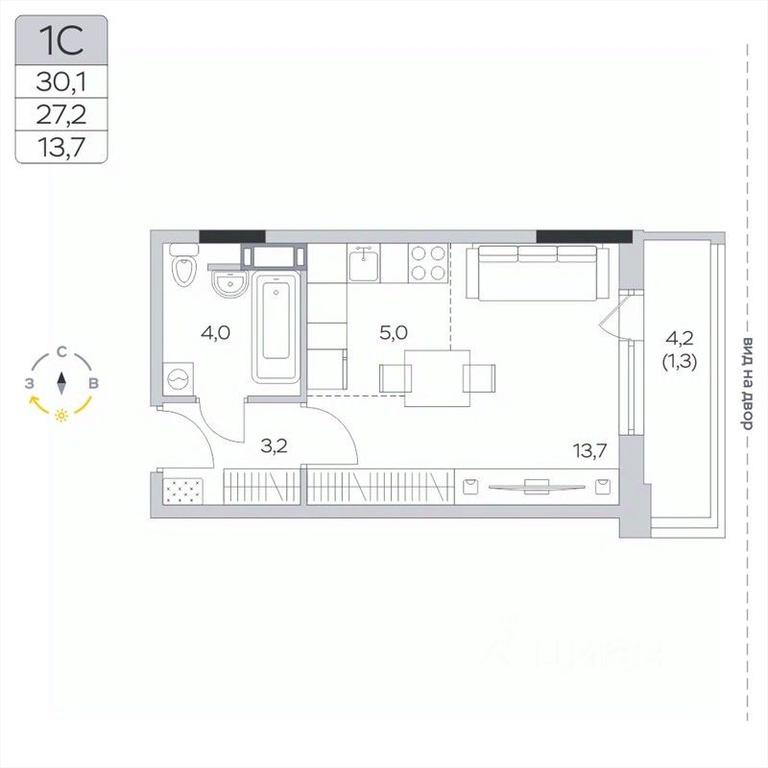 Apartment Sale, 27.4平方米 at Pirogovskaya Rivera, Tsentralnaya Street, Pirogovo Village, Mytishi Urban District, Moscow Region, Russia #2 Apartment Sale, 27.4平方米 at Pirogovskaya Rivera, Tsentralnaya Street, Pirogovo Village, Mytishi Urban District, Moscow Region, Russia #2