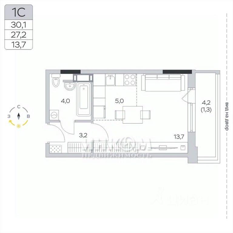 Apartment Sale, 27.4平方米 at Pirogovskaya Rivera, Tsentralnaya Street, Pirogovo Village, Mytishi Urban District, Moscow Region, Russia #1 Apartment Sale, 27.4平方米 at Pirogovskaya Rivera, Tsentralnaya Street, Pirogovo Village, Mytishi Urban District, Moscow Region, Russia #1