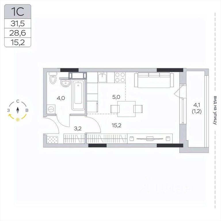 Apartment Sale, 28.7平方米 at Pirogovskaya Rivera, Tsentralnaya Street, Pirogovo Village, Mytishi Urban District, Moscow Region, Russia #2 Apartment Sale, 28.7平方米 at Pirogovskaya Rivera, Tsentralnaya Street, Pirogovo Village, Mytishi Urban District, Moscow Region, Russia #2