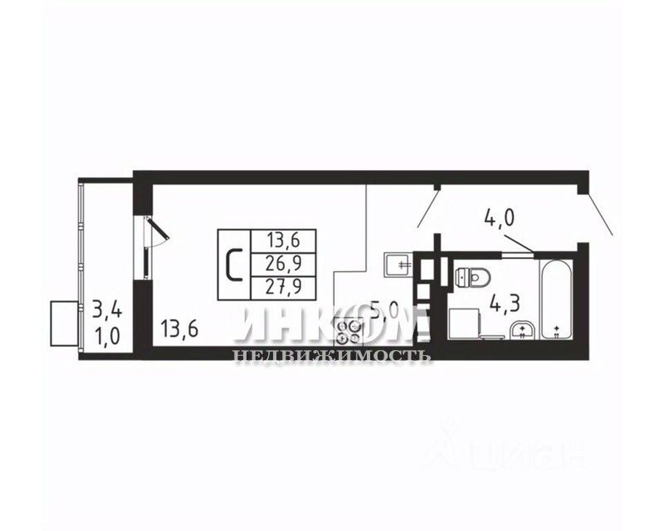 Apartment Sale, 27.9平方米 at Pirogovskaya Rivera, Tsentralnaya Street, Pirogovo Village, Mytishi Urban District, Moscow Region, Russia #1 Apartment Sale, 27.9平方米 at Pirogovskaya Rivera, Tsentralnaya Street, Pirogovo Village, Mytishi Urban District, Moscow Region, Russia #1