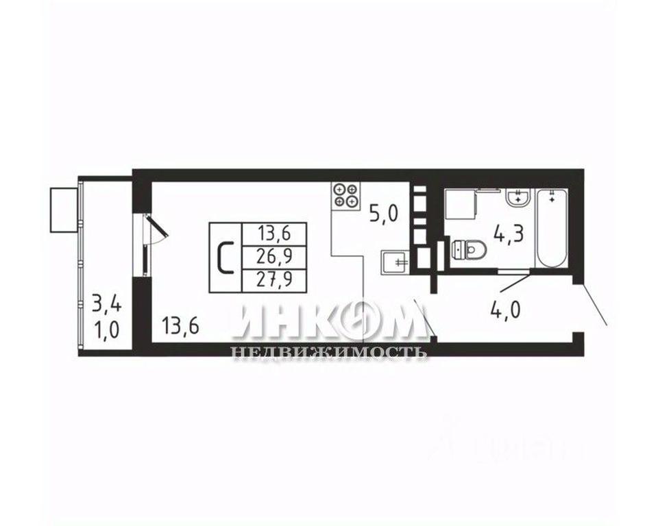 Apartment Sale, 27.9 sq. m. at Pirogovskaya Rivera, Tsentralnaya Street, Pirogovo Village, Mytishi Urban District, Moscow Region, Russia #1 Apartment Sale, 27.9 sq. m. at Pirogovskaya Rivera, Tsentralnaya Street, Pirogovo Village, Mytishi Urban District, Moscow Region, Russia #1