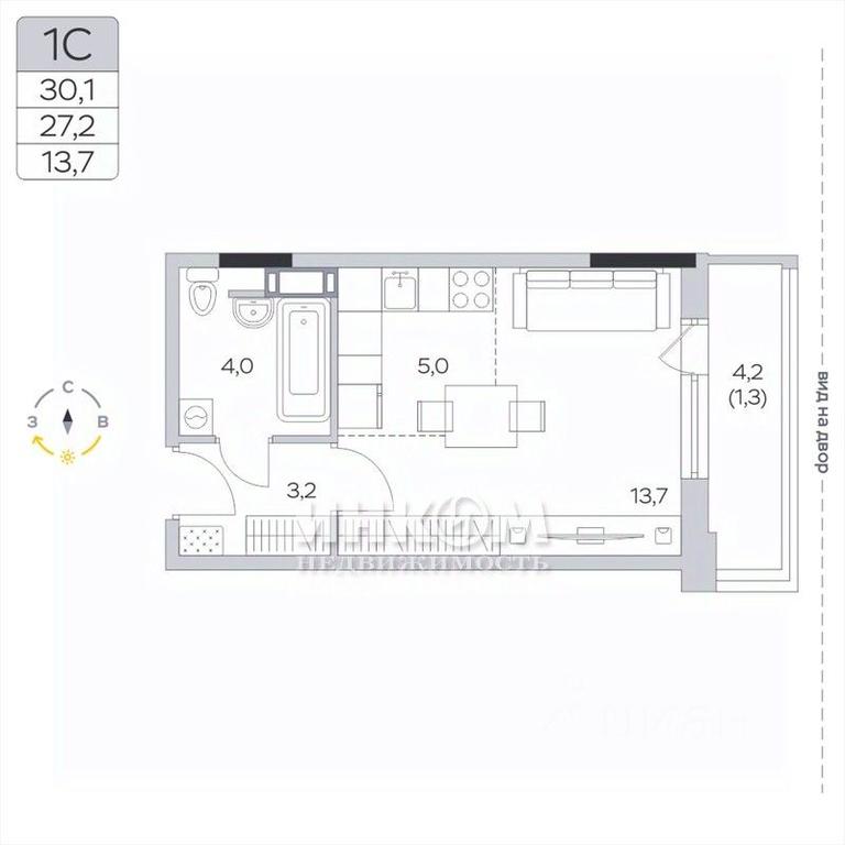 Apartment Sale, 27.2平方米 at Pirogovskaya Rivera, Tsentralnaya Street, Pirogovo Village, Mytishi Urban District, Moscow Region, Russia #1 Apartment Sale, 27.2平方米 at Pirogovskaya Rivera, Tsentralnaya Street, Pirogovo Village, Mytishi Urban District, Moscow Region, Russia #1