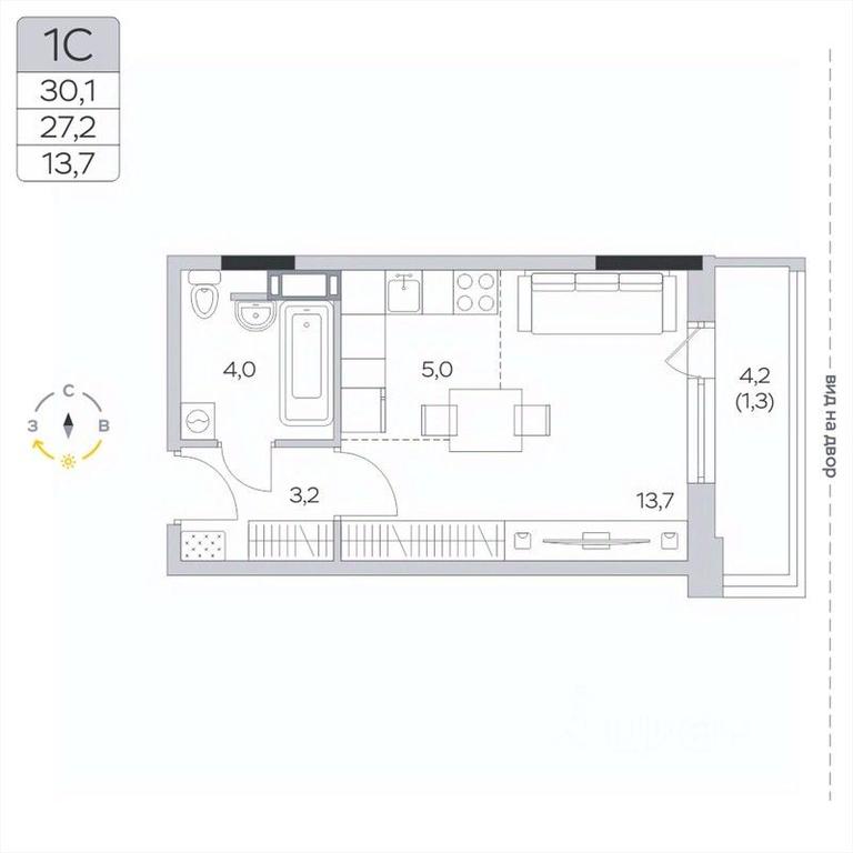 Apartment Sale, 27.2平方米 at Pirogovskaya Rivera, Tsentralnaya Street, Pirogovo Village, Mytishi Urban District, Moscow Region, Russia #2 Apartment Sale, 27.2平方米 at Pirogovskaya Rivera, Tsentralnaya Street, Pirogovo Village, Mytishi Urban District, Moscow Region, Russia #2