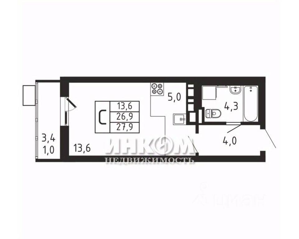 Apartment Sale, 27.9 sq. m. at Pirogovskaya Rivera, Tsentralnaya Street, Pirogovo Village, Mytishi Urban District, Moscow Region, Russia #1 Apartment Sale, 27.9 sq. m. at Pirogovskaya Rivera, Tsentralnaya Street, Pirogovo Village, Mytishi Urban District, Moscow Region, Russia #1