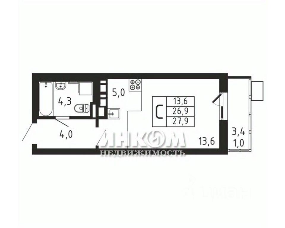Apartment Sale, 27.9平方米 at Pirogovskaya Rivera, Tsentralnaya Street, Pirogovo Village, Mytishi Urban District, Moscow Region, Russia #1 Apartment Sale, 27.9平方米 at Pirogovskaya Rivera, Tsentralnaya Street, Pirogovo Village, Mytishi Urban District, Moscow Region, Russia #1