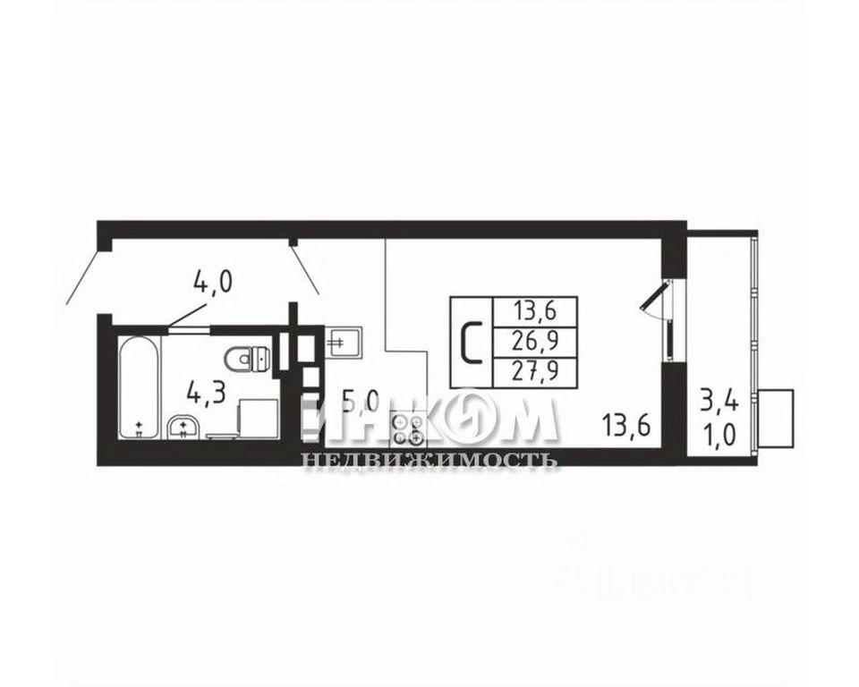 Apartment Sale, 27.9平方米 at Pirogovskaya Rivera, Tsentralnaya Street, Pirogovo Village, Mytishi Urban District, Moscow Region, Russia #1 Apartment Sale, 27.9平方米 at Pirogovskaya Rivera, Tsentralnaya Street, Pirogovo Village, Mytishi Urban District, Moscow Region, Russia #1