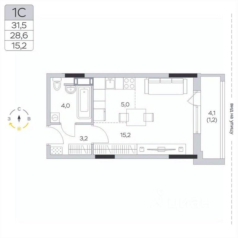 Apartment Sale, 28.6 sq. m. at Pirogovskaya Rivera, Tsentralnaya Street, Pirogovo Village, Mytishi Urban District, Moscow Region, Russia #2 Apartment Sale, 28.6 sq. m. at Pirogovskaya Rivera, Tsentralnaya Street, Pirogovo Village, Mytishi Urban District, Moscow Region, Russia #2