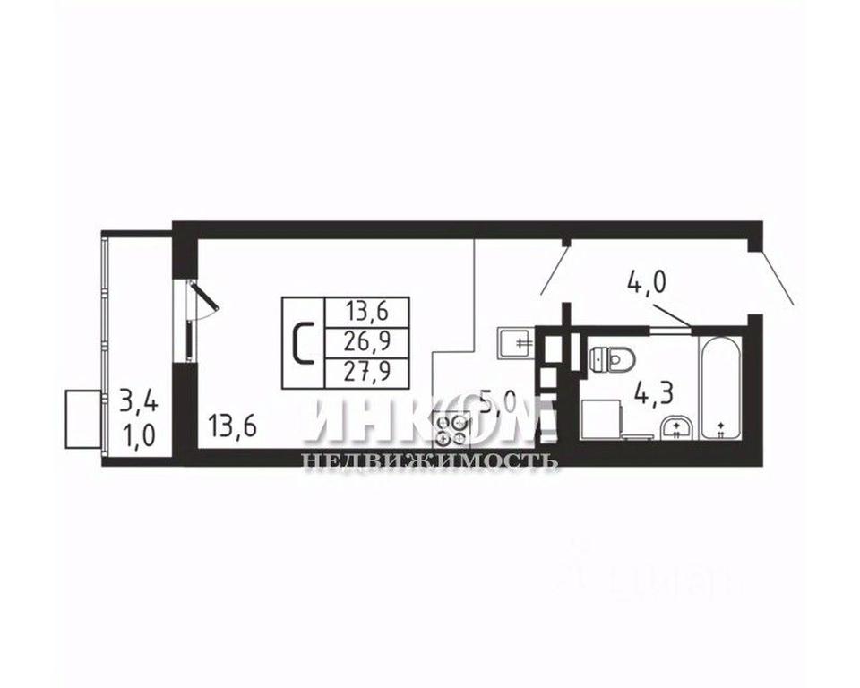 Apartment Sale, 27.9 sq. m. at Pirogovskaya Rivera, Tsentralnaya Street, Pirogovo Village, Mytishi Urban District, Moscow Region, Russia #1 Apartment Sale, 27.9 sq. m. at Pirogovskaya Rivera, Tsentralnaya Street, Pirogovo Village, Mytishi Urban District, Moscow Region, Russia #1