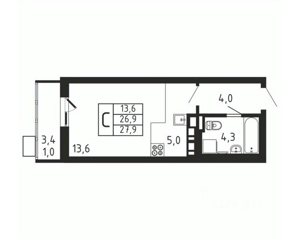 Apartment Sale, 27.9 sq. m. at Pirogovskaya Rivera, Tsentralnaya Street, Pirogovo Village, Mytishi Urban District, Moscow Region, Russia #2 Apartment Sale, 27.9 sq. m. at Pirogovskaya Rivera, Tsentralnaya Street, Pirogovo Village, Mytishi Urban District, Moscow Region, Russia #2