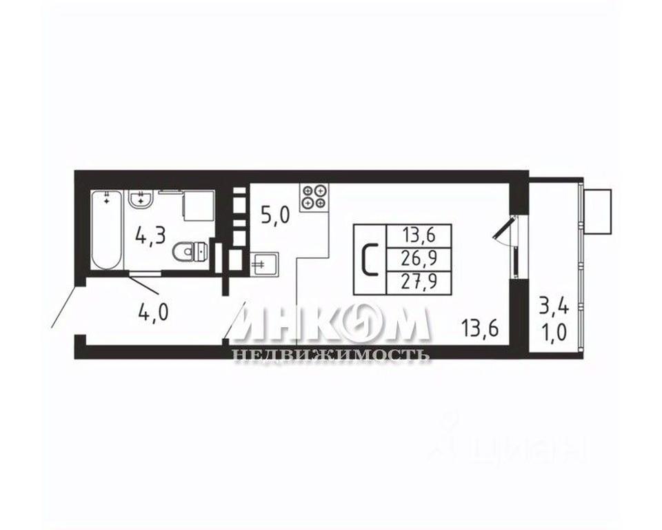 Apartment Sale, 27.9 sq. m. at Pirogovskaya Rivera, Tsentralnaya Street, Pirogovo Village, Mytishi Urban District, Moscow Region, Russia #1 Apartment Sale, 27.9 sq. m. at Pirogovskaya Rivera, Tsentralnaya Street, Pirogovo Village, Mytishi Urban District, Moscow Region, Russia #1