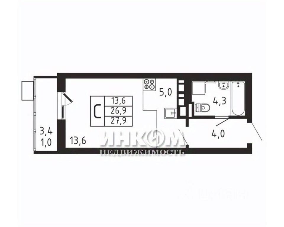Apartment Sale, 27.9 sq. m. at Pirogovskaya Rivera, Tsentralnaya Street, Pirogovo Village, Mytishi Urban District, Moscow Region, Russia #1 Apartment Sale, 27.9 sq. m. at Pirogovskaya Rivera, Tsentralnaya Street, Pirogovo Village, Mytishi Urban District, Moscow Region, Russia #1