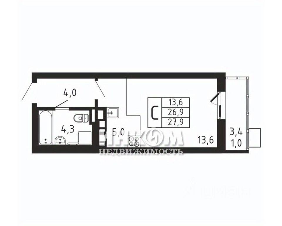 Apartment Sale, 27.9 sq. m. at Pirogovskaya Rivera, Tsentralnaya Street, Pirogovo Village, Mytishi Urban District, Moscow Region, Russia #1 Apartment Sale, 27.9 sq. m. at Pirogovskaya Rivera, Tsentralnaya Street, Pirogovo Village, Mytishi Urban District, Moscow Region, Russia #1