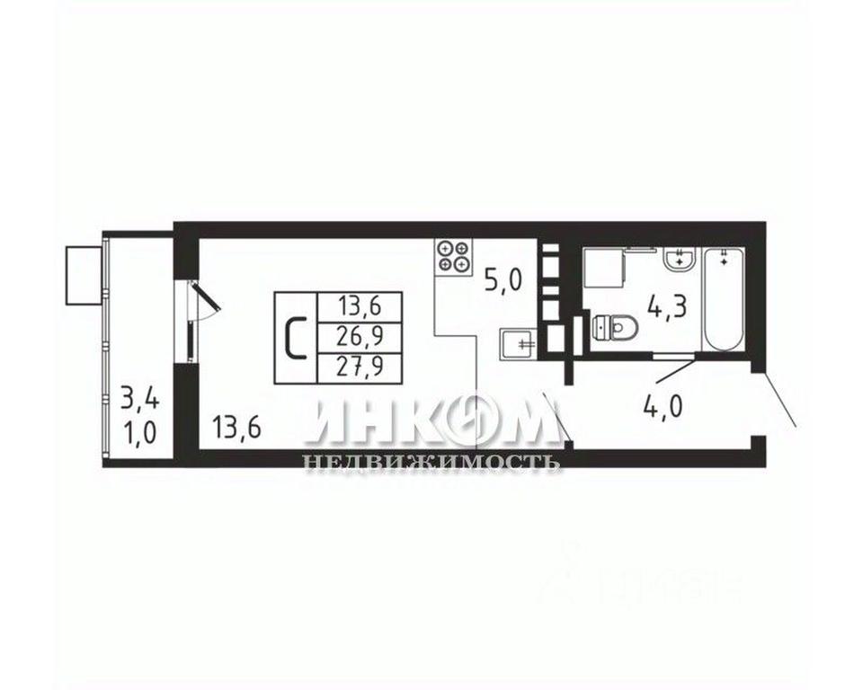 Apartment Sale, 27.9 sq. m. at Pirogovskaya Rivera, Tsentralnaya Street, Pirogovo Village, Mytishi Urban District, Moscow Region, Russia #1 Apartment Sale, 27.9 sq. m. at Pirogovskaya Rivera, Tsentralnaya Street, Pirogovo Village, Mytishi Urban District, Moscow Region, Russia #1