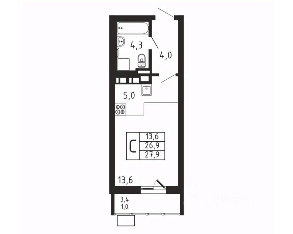 Apartment Sale, 27.9 sq. m. at Pirogovskaya Rivera, Tsentralnaya Street, Pirogovo Village, Mytishi Urban District, Moscow Region, Russia #2 Apartment Sale, 27.9 sq. m. at Pirogovskaya Rivera, Tsentralnaya Street, Pirogovo Village, Mytishi Urban District, Moscow Region, Russia #2
