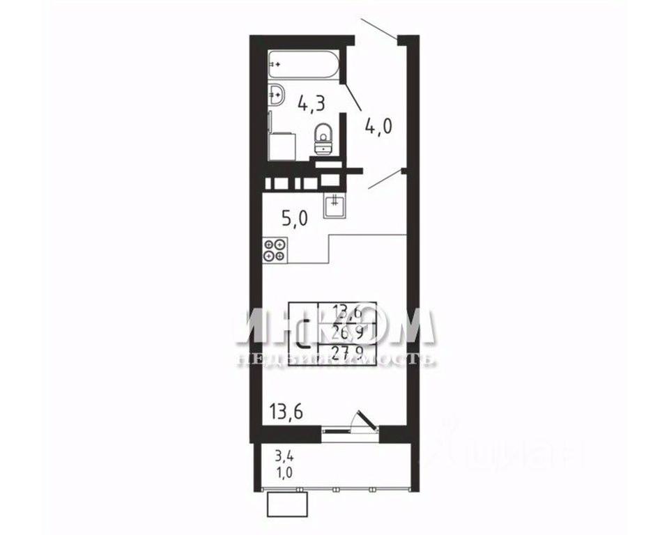 Apartment Sale, 27.9 sq. m. at Pirogovskaya Rivera, Tsentralnaya Street, Pirogovo Village, Mytishi Urban District, Moscow Region, Russia #1 Apartment Sale, 27.9 sq. m. at Pirogovskaya Rivera, Tsentralnaya Street, Pirogovo Village, Mytishi Urban District, Moscow Region, Russia #1