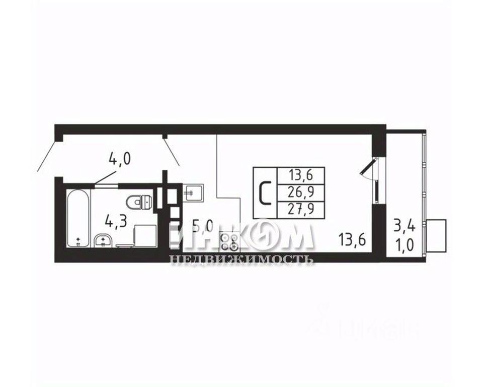 Apartment Sale, 27.9 sq. m. at Pirogovskaya Rivera, Tsentralnaya Street, Pirogovo Village, Mytishi Urban District, Moscow Region, Russia #1 Apartment Sale, 27.9 sq. m. at Pirogovskaya Rivera, Tsentralnaya Street, Pirogovo Village, Mytishi Urban District, Moscow Region, Russia #1