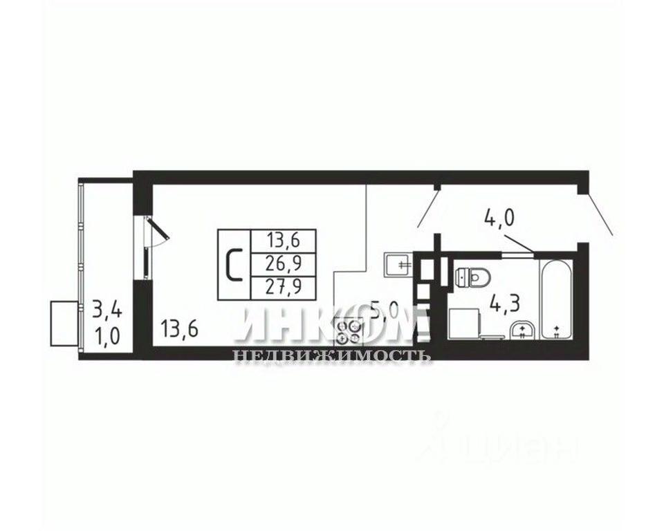 Apartment Sale, 27.9 sq. m. at Pirogovskaya Rivera, Tsentralnaya Street, Pirogovo Village, Mytishi Urban District, Moscow Region, Russia #1 Apartment Sale, 27.9 sq. m. at Pirogovskaya Rivera, Tsentralnaya Street, Pirogovo Village, Mytishi Urban District, Moscow Region, Russia #1