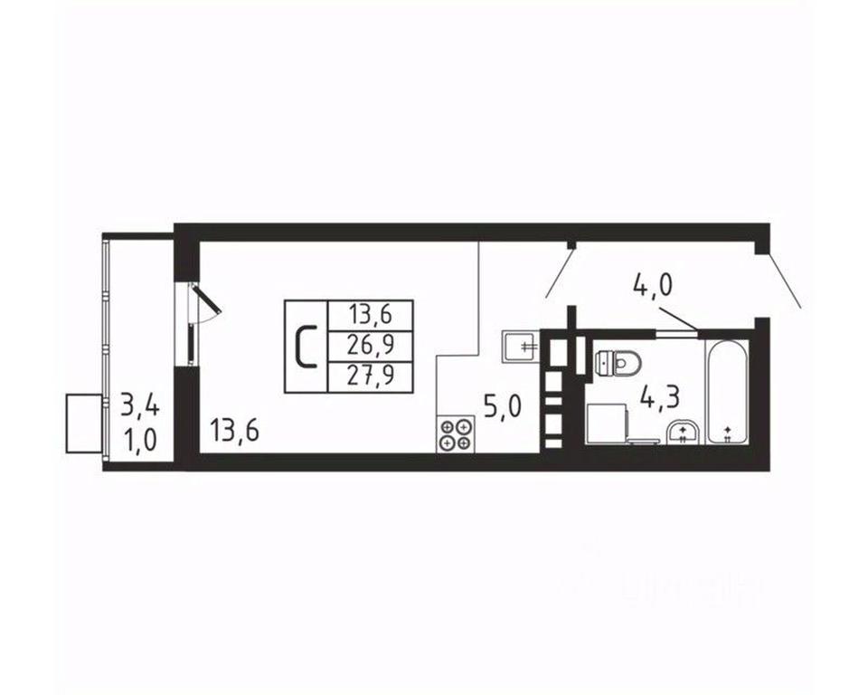 Apartment Sale, 27.9 sq. m. at Pirogovskaya Rivera, Tsentralnaya Street, Pirogovo Village, Mytishi Urban District, Moscow Region, Russia #2 Apartment Sale, 27.9 sq. m. at Pirogovskaya Rivera, Tsentralnaya Street, Pirogovo Village, Mytishi Urban District, Moscow Region, Russia #2