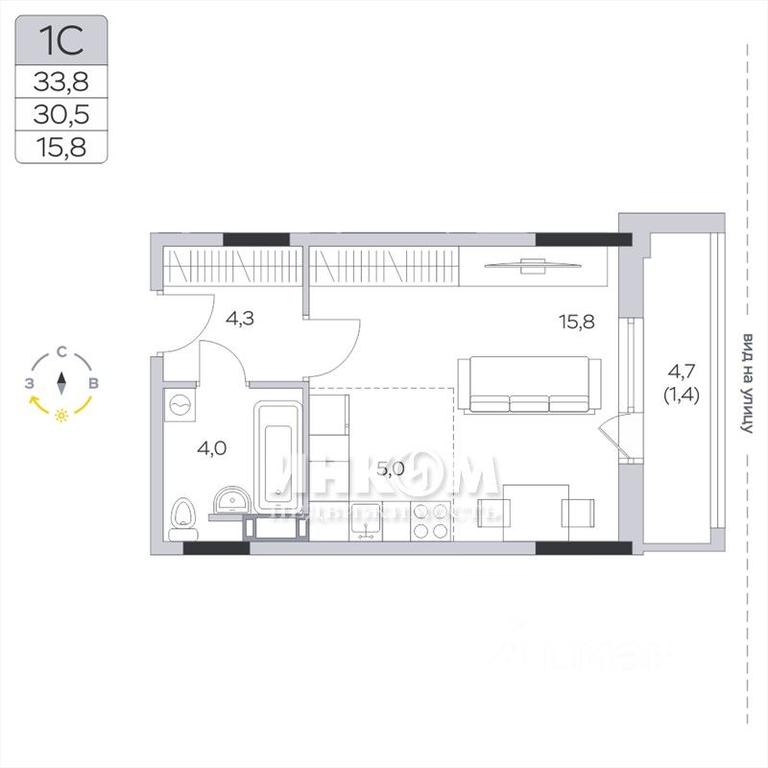 Apartment Sale, 30.5平方米 at Pirogovskaya Rivera, Tsentralnaya Street, Pirogovo Village, Mytishi Urban District, Moscow Region, Russia #1 Apartment Sale, 30.5平方米 at Pirogovskaya Rivera, Tsentralnaya Street, Pirogovo Village, Mytishi Urban District, Moscow Region, Russia #1