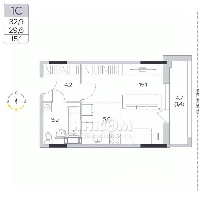Apartment Sale, 29.8 sq. m. at Pirogovskaya Rivera, Tsentralnaya Street, Pirogovo Village, Mytishi Urban District, Moscow Region, Russia #1 Apartment Sale, 29.8 sq. m. at Pirogovskaya Rivera, Tsentralnaya Street, Pirogovo Village, Mytishi Urban District, Moscow Region, Russia #1