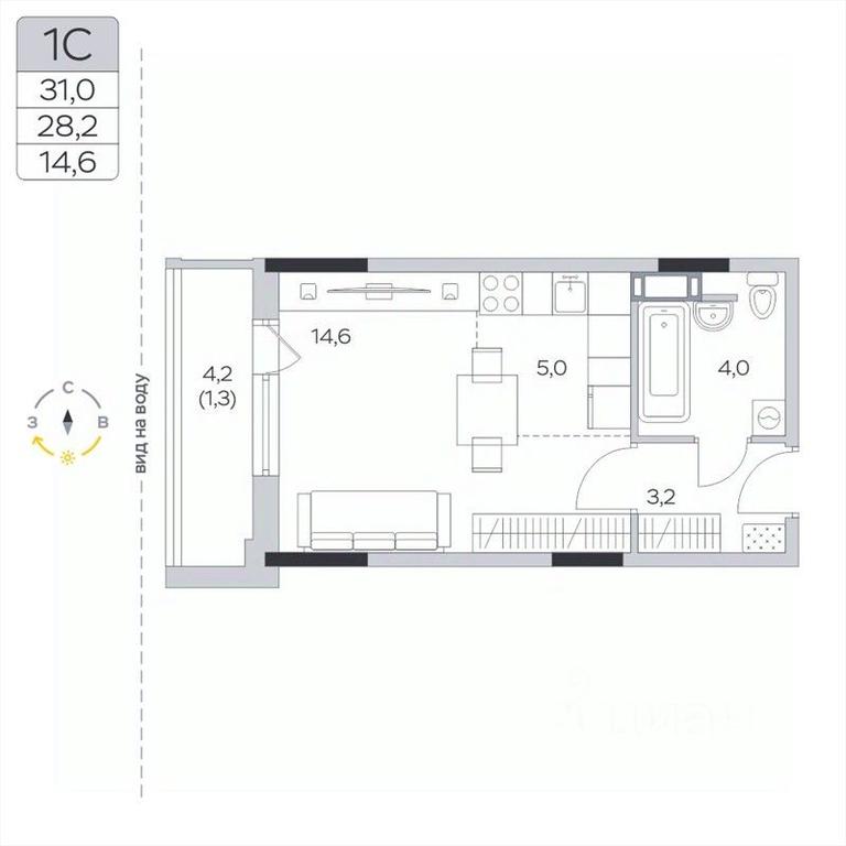Продажа квартиры, 28,1 м² в ЖК «Пироговская Ривьера», Центральная улица, деревня Пирогово, городской округ Мытищи, Московская область, Россия #2 Продажа квартиры, 28,1 м² в ЖК «Пироговская Ривьера», Центральная улица, деревня Пирогово, городской округ Мытищи, Московская область, Россия #2