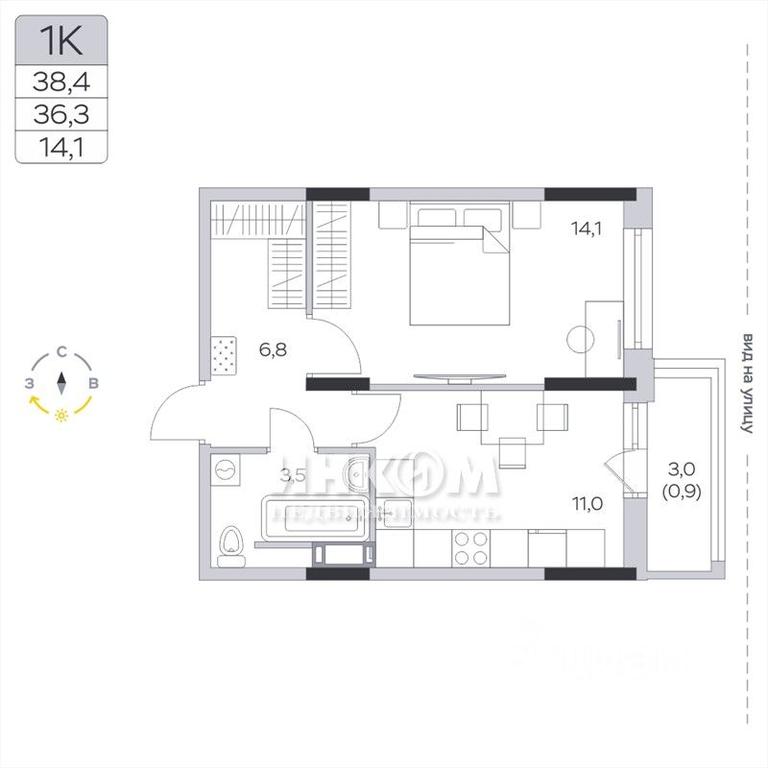 Apartment Sale, 36.2平方米 at Pirogovskaya Rivera, Tsentralnaya Street, Pirogovo Village, Mytishi Urban District, Moscow Region, Russia #1 Apartment Sale, 36.2平方米 at Pirogovskaya Rivera, Tsentralnaya Street, Pirogovo Village, Mytishi Urban District, Moscow Region, Russia #1