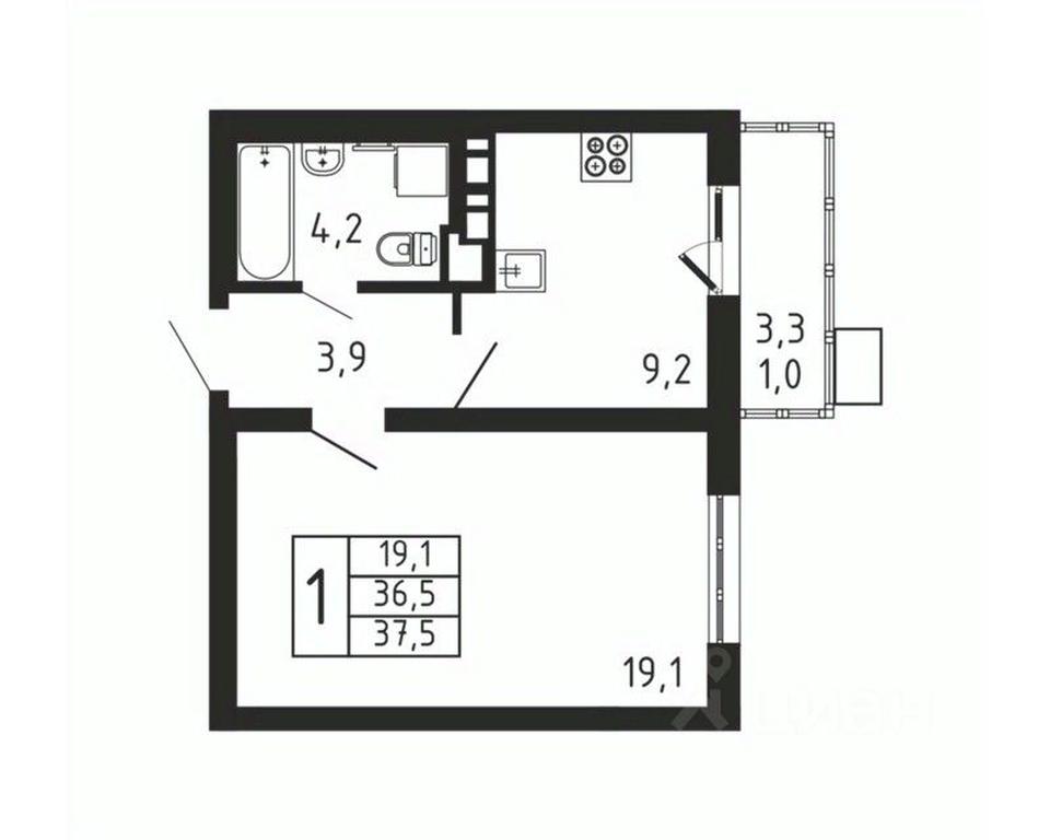 Apartment Sale, 37.5平方米 at Pirogovskaya Rivera, Tsentralnaya Street, Pirogovo Village, Mytishi Urban District, Moscow Region, Russia #2 Apartment Sale, 37.5平方米 at Pirogovskaya Rivera, Tsentralnaya Street, Pirogovo Village, Mytishi Urban District, Moscow Region, Russia #2